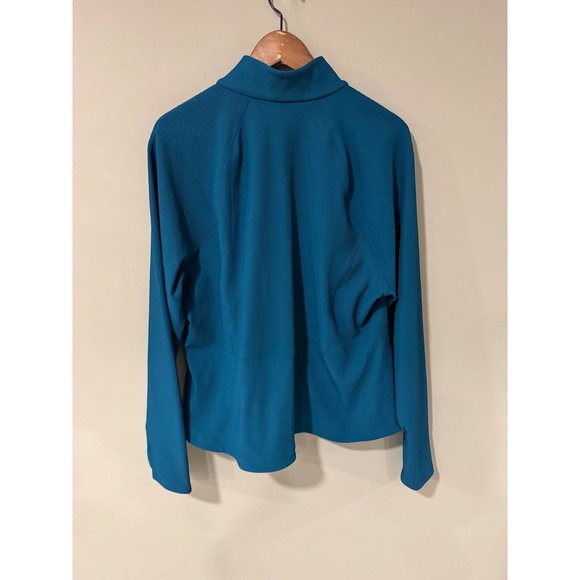 Athleta Salutation Jacket Ribbed Full Zip Long Sleeve Thumbholes Size 2X - Picture 5 of 9